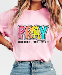 Pray On It shirt, Glitter Christian shirt,,…