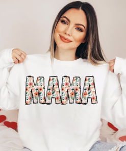 Retro Floral Mama shirt, Mama Flower shirt,…