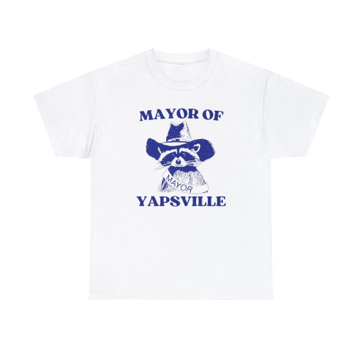 Mayor of Yapsville Shirt, Unisex Tee, Meme T Shirt, Funny T Shirt, Vintage Drawing T Shirt, Racoon Shirt, Animal Shirt, Sarcastic T Shirt