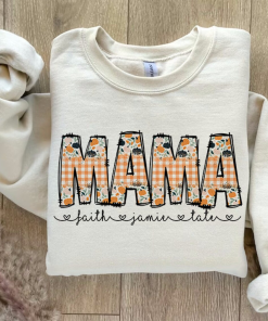 Fall Plaid Floral Mama shirt, Fall Mama…