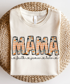 Fall Plaid Floral Mama shirt, Fall Mama…