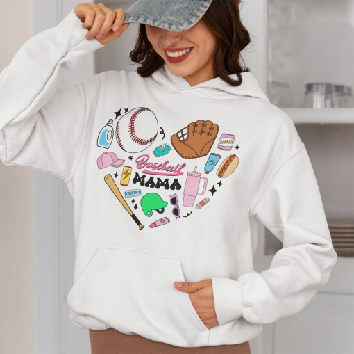 Baseball mom heart shirt Vintage 90s doodle digital file social club ball glove Aesthetic cup mama girly preppy boujie 300 DPI sublimation