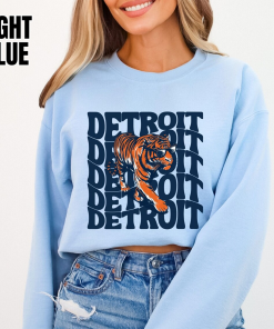 Detroit Baseball T-shirt Crewneck Sweatshirt Hoodie, Mens…