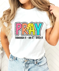 Pray On It shirt, Glitter Christian shirt,…