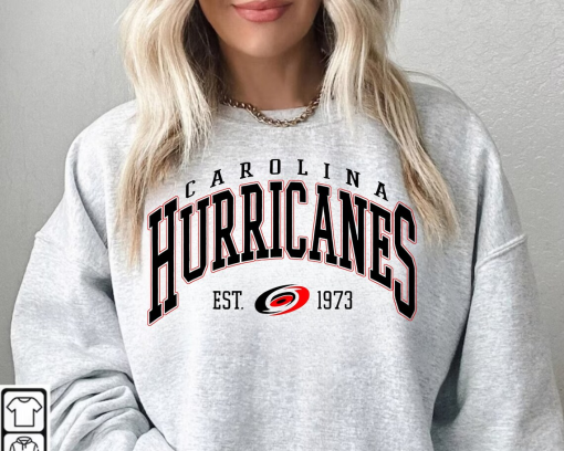 Vintage Sweatshirt, Carolina Hurri.canes Shirt, Hurricanes Tee, Hockey Sweatshirt, Hockey Sweatshirt, College Sweater, Hockey Fan Shirt