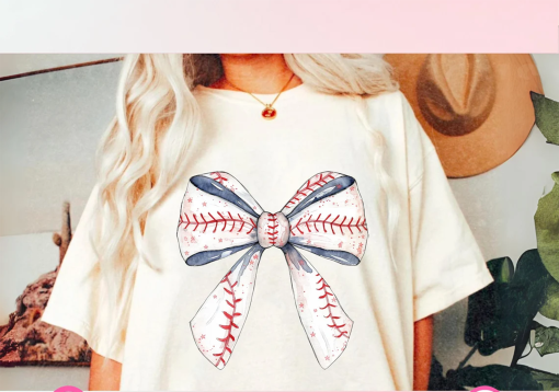 Baseball Bow,Coquette Baseball shirt ,Gameday shirt,Baseball mom,Girly Baseball,Baseball season shirt,Baseball shirt design,Baseball shirt,sports shirt