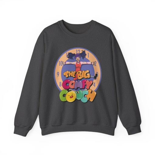 The Big Comfy Couch Loonette Clock Rug Stretch Retro TV Unisex Heavy Blend™ Crewneck Sweatshirt