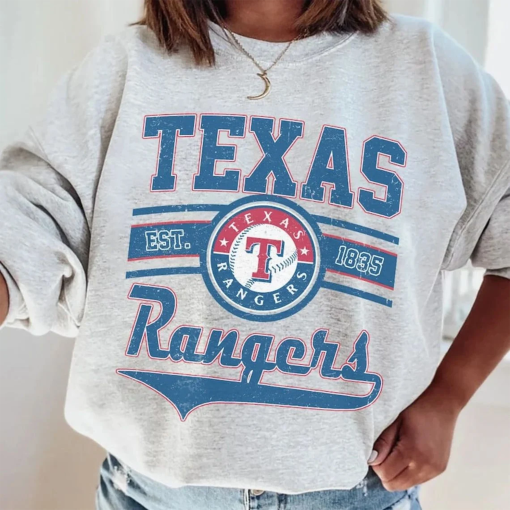 Vintage 90s MLB Texas Baseball Sweatshirt, Ranger Baseball Hoodie, Vintage Baseball Fan Shirt, Texas Ranger Shirt, Game Day Shirt