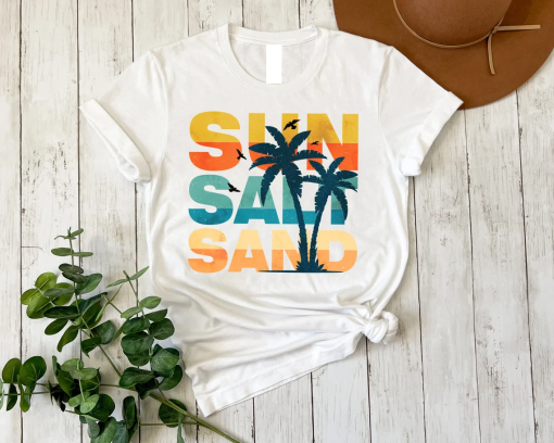 Sun Salt Sand Shirt, Summer Vacation Shirt,Sun Salt Sand Tshirt,Funny Summer Tee,Summer Vibes Shirt,Holiday Shirt,Beach Shirt,Summer T-Shirt