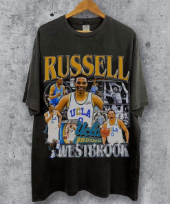 Vintage 90s Basketball Bootleg Style T-Shirt, RUSSELL…