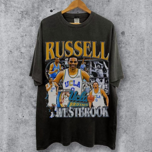 Vintage 90s Basketball Bootleg Style T-Shirt, RUSSELL WESTBROOK OKC Graphic Tee, Retro Basketball Shirt Unisex Graphic Tee