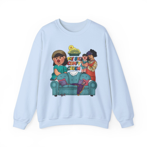 The Big Comfy Couch Retro TV Characters and Couch Unisex Heavy Blend™ Crewneck Sweatshirt