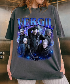 Vintage Vergil Devil May Cry Retro T-Shirt,…