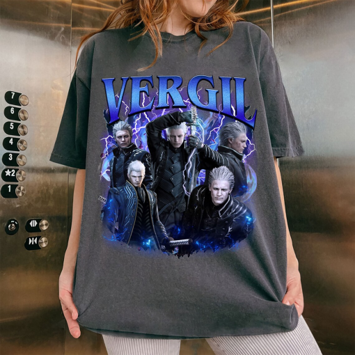 Vintage Vergil Devil May Cry Retro T-Shirt, Gift For Women and Man Unisex T-Shirt, Vintage Bootleg Shirt