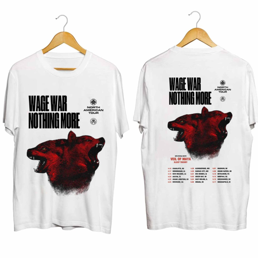 Nothing More and Wage War Spring 2024 US Tour Shirt, Nothing More Fan Shirt, Wage War 2024 Tour Shirt