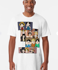 One Piece Anime_Luffy_Ace_Sabo Long T-Shirt