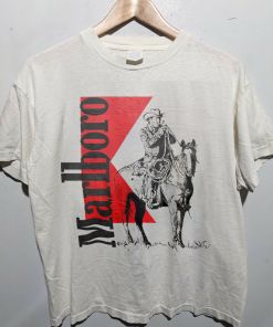 Vintage Marlboro Cowboy Wild West Shirt, Country…