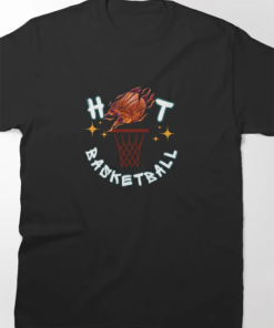 Basket chaud. T-shirt, autocollants. T-shirt classique