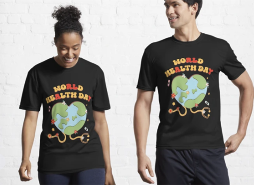 Journée mondiale de la santé, Joyeuse Journée de la Terre T-shirt respirant