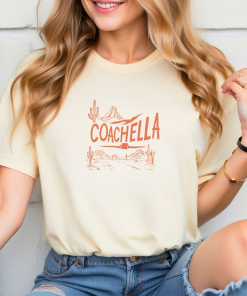 Coachella Music Festival Inspired T-Shirt, Desert Cactus…