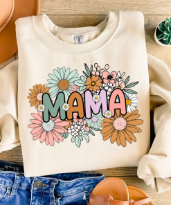 Floral Mama shirt Sublimation Design Download, Mama…