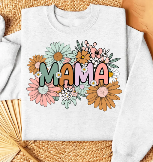 Floral Mama shirt Sublimation Design Download, Mama shirt, Mama Floral shirt, Mama Flower shirt, Mothers day shirt, mama floral, mothers day shirt