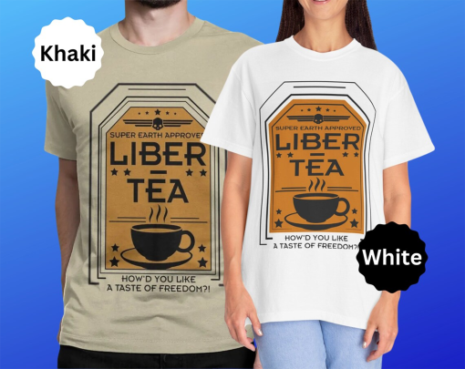 Helldivers 2 T-Shirt LiberTea (10 Colors) Unisex | For Freedom Democracy Super Citizen Liber-tea Video Game Merch | Automatons Stratgems