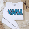 Mama shirt,Mom heart shirt,Mama Heart Typography shirt,Motivational mom quotes shirt,she is loved shirt,retro mama shirt,mom shirt