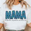 Mama shirt,Mom heart shirt,Mama Heart Typography shirt,Motivational mom quotes shirt,she is loved shirt,retro mama shirt,mom shirt