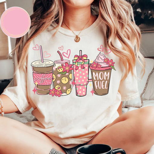 “Mom fuel shirt,coffee mom shirt,mom loves coffee shirt,stanley tumblers,retro coffee mom,Sarcastic Mommy ,mom shirt,mama needs coffee shirt “