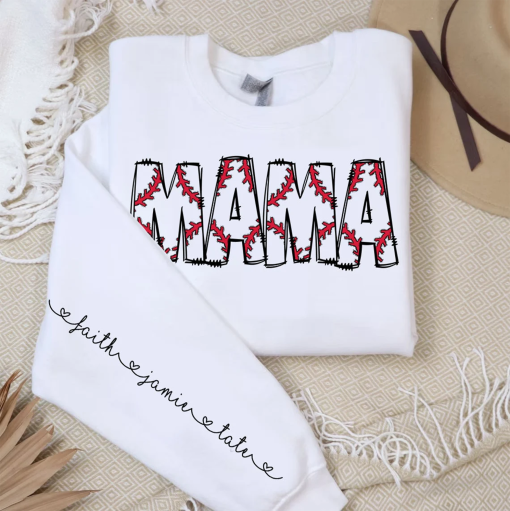 Baseball Mama shirt, Baseball Mama Design, Baseball Mama With Editable Kids Names, Custom Mama shirt, Sporty Mom, Mother’s Day Gift, Mama Design