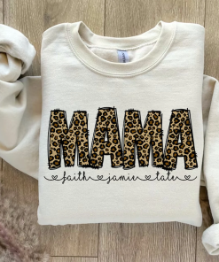 Leopard Print Mama shirt, Leopard Print Mama…