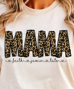 Leopard Print Mama shirt, Leopard Print Mama…