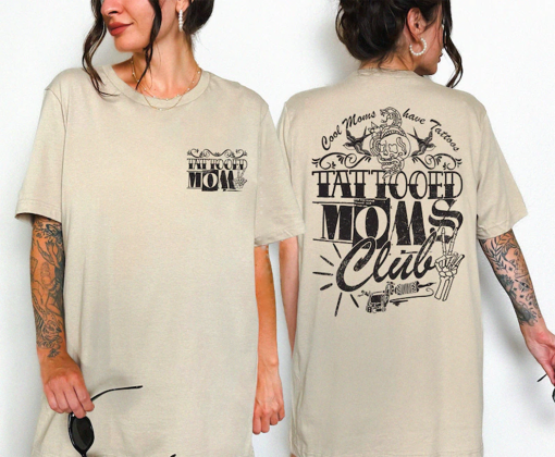 Tattooed Moms Club Graphic Tshirt Unisex XS-5XL / Emo Mom Mothers Day Shirt Alt Punk Mama Pregnancy Announcement Alternative Mom to Be