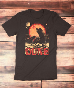 Retro Dune Sandworm and Muad’dib Shirt, Limited…