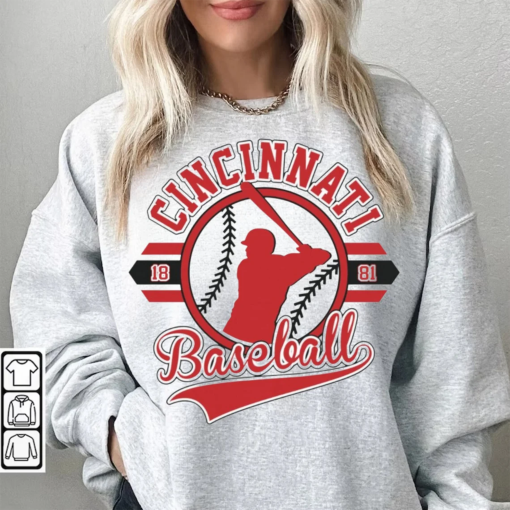 Vintage Mlb 90s Bootleg Cincinnati Shirt, Cincinnati Baseball Hoodie, Vintage Baseball Fan Shirt, Reds Shirt, Baseball Unisex