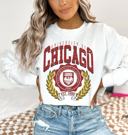 Vintage style University of Chicago sweatshirt, Chicago University shirt, Chicago college shirt, Chicago University sweatshirt