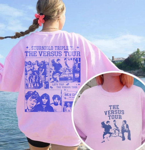 Sturniolo Triplets Iconic Shirt 2 Side, The Versus Tour 2023 Concert Ticket Vintage 90s Y2K Graphic Tee, Sturniolo Triplets Iconic Fans Gift