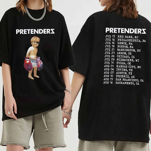 The Pretenders US 2024 Tour Shirt, The Pretenders Band Fan Shirt, The Pretenders 2024 Concert Shirt, The Pretenders Shirt Gift