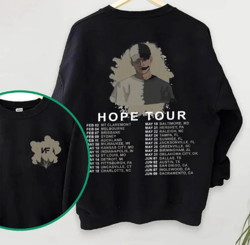 Vintage Nf Hope Tour Shirt, Limited Nf Hope Rapper Shirt, NF Fan Gift, Nf Hope Graphic Shirt, Nf Rapper Shirt, 2024 Nf Rapper Tour Merch