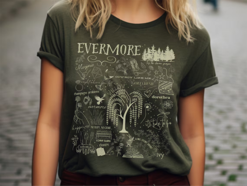 Evermore Album Song Titles Shirt, Evermore Merch, Evermore Shirt, TS Shirt, TS merch, Evermore Shirt, Willow, Evermore Album Shirt