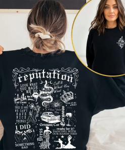 Reputation Tracklist Tee, The Eras Tour Word…