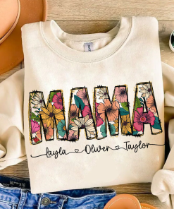 Floral Mama shirt, Mama Flower Glitter shirt,…