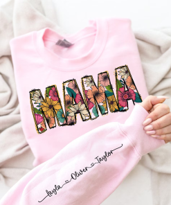 Floral Mama shirt, Mama Flower Glitter shirt,…