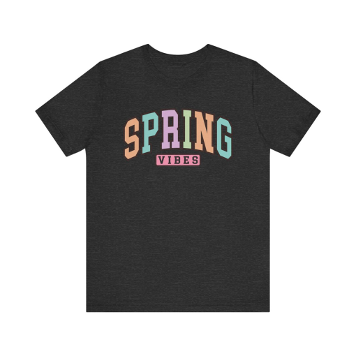 Spring vibes shirt, easter day shirt, Varsity letters shirt, easter gift, Easter Gift for Her, Eater gift for teacher Gift for spring lovers