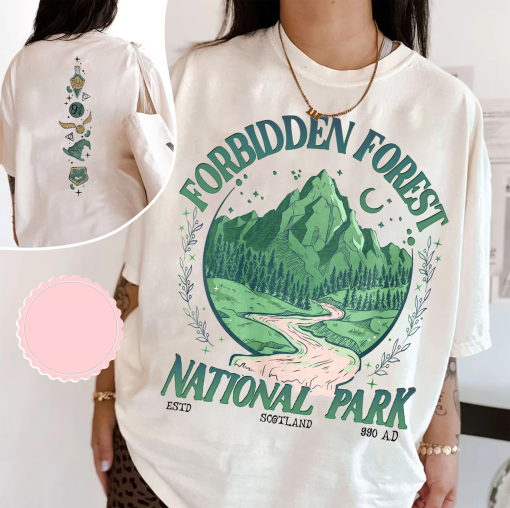 National Park Wizard Comfort Colors Shirt – Forbidden Forest Tee, HP Inspired Wizarding World T-Shirt, Bookish Gift for Fans