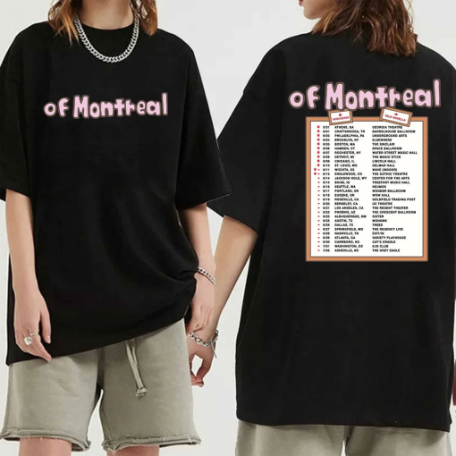 of Montreal 2024 Tour Shirt, of Montreal Band Fan Shirt, of Montreal 2024 Concert Shirt, of Montreal Fan Gift