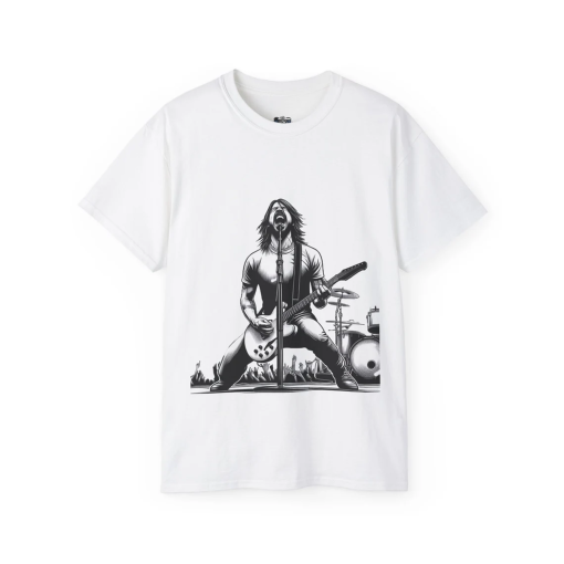 Foo Fighters Dave Grohl Rock Band Tee – Unisex Cotton Tee for Music & Rock Enthusiasts, Unique Gift for Musicians, Guitarists, and Fans