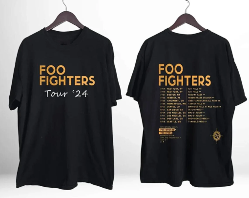 Foo Fighters Everything Or Nothing At All 2024 Tour Shirt, Foo Fighters Band Shirt, American Rock Band Shirt, Music Shirt, Gift for fan