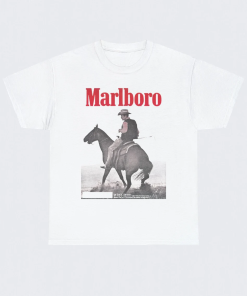 Vintage Marlboro Cowboy Wild West Shirt, Country…